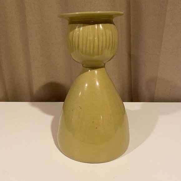 Vintage Mid-Century Happy Man Pottery Planter & Candle Holder – 10” Tall - Picture 6 of 8